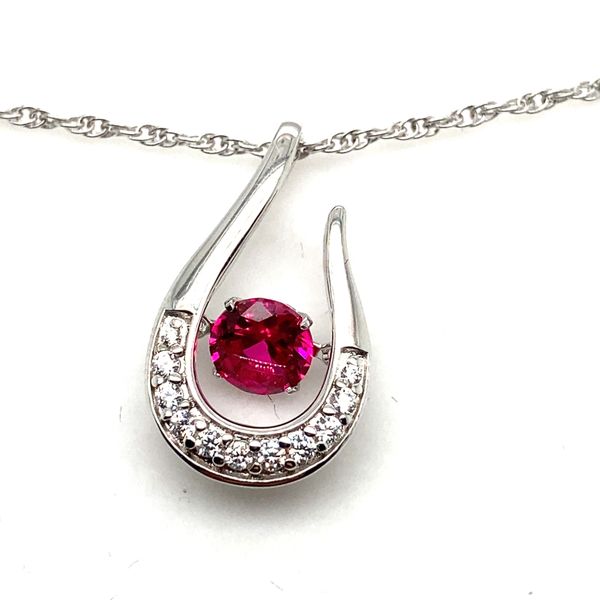 Sterling Silver July Birthstone Pendant Carroll / Ochs Jewelers Monroe, MI