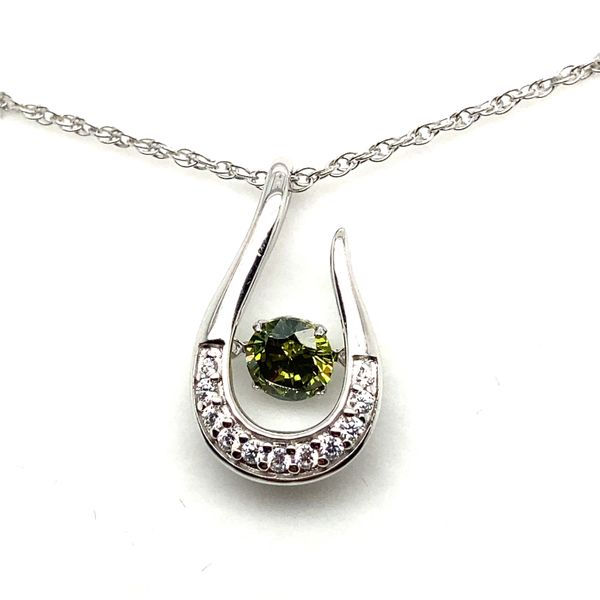 White Sterling Silver August Twinkle Pendant Carroll / Ochs Jewelers Monroe, MI