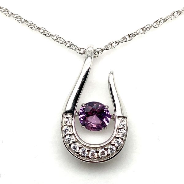 White Sterling Silver June Twinkle Pendant Carroll / Ochs Jewelers Monroe, MI