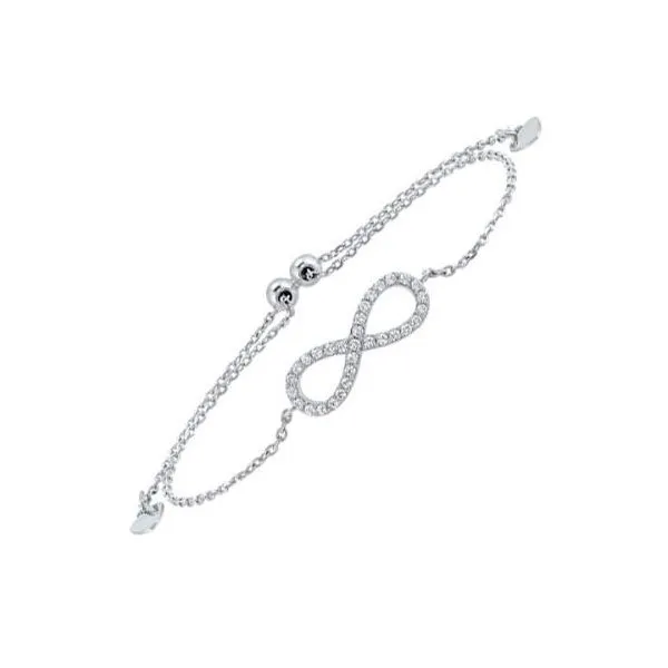 CZ Infinity Bracelet  in Sterling Silver Carroll / Ochs Jewelers Monroe, MI