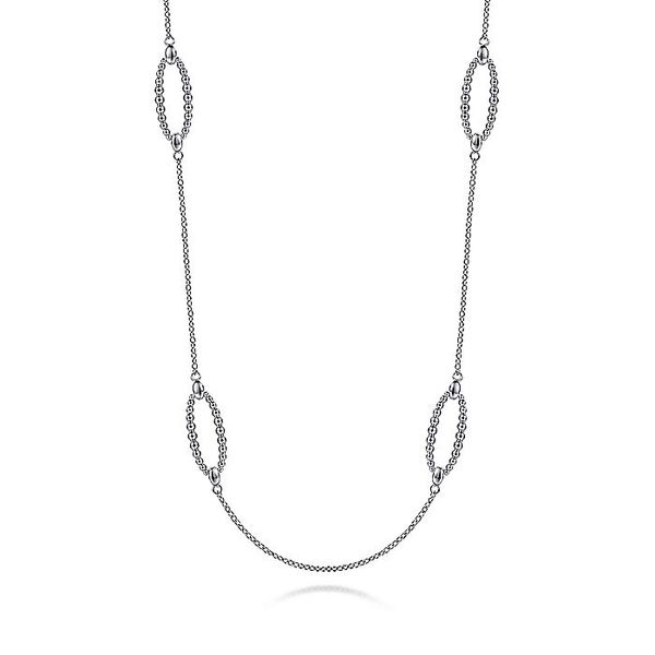 32 inch 925 Sterling Silver Station Bujukan Necklace Carroll / Ochs Jewelers Monroe, MI
