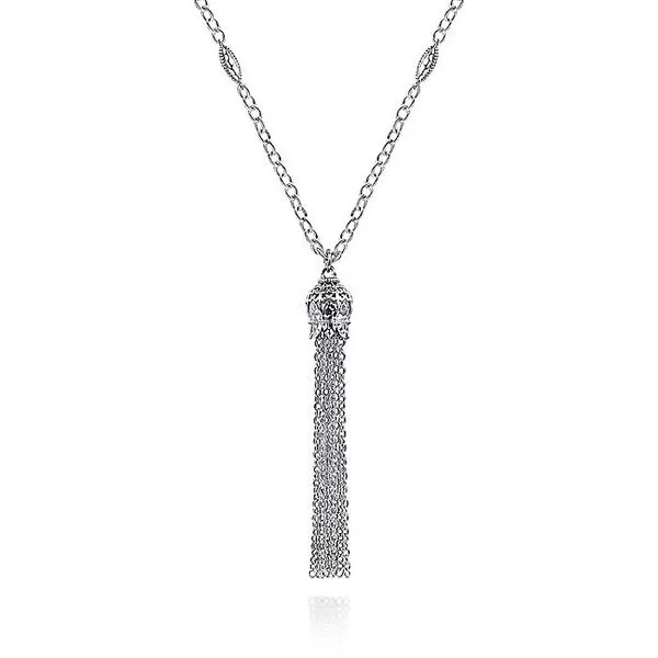 30 inch 925 Sterling Silver Chain Tassel Necklace Carroll / Ochs Jewelers Monroe, MI