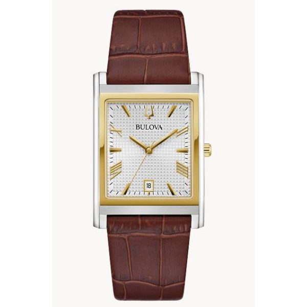Brown Leather Bulova Sutton Date Watch Carroll / Ochs Jewelers Monroe, MI