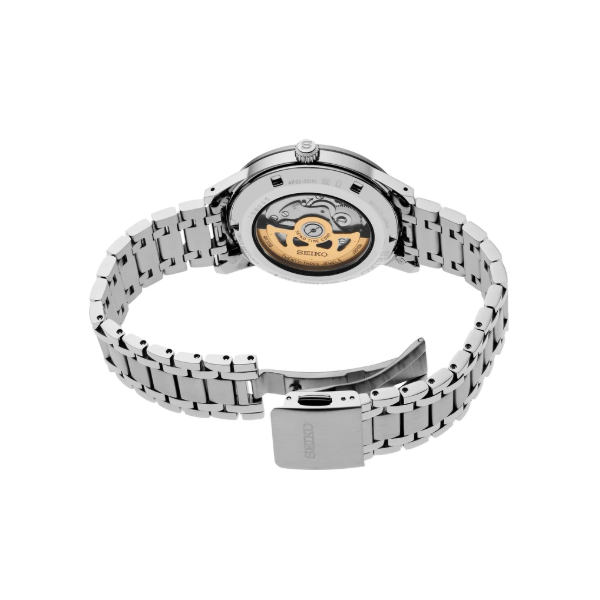 White Stainless Steel Seiko Presage Automatic Date Watch Image 2 Carroll / Ochs Jewelers Monroe, MI