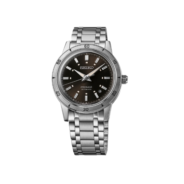White Stainless Steel Seiko Presage Automatic Date Watch Carroll / Ochs Jewelers Monroe, MI