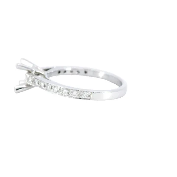Platinum Diamond Engagement Ring Setting Image 2 Carroll's Jewelers Fort Lauderdale, FL