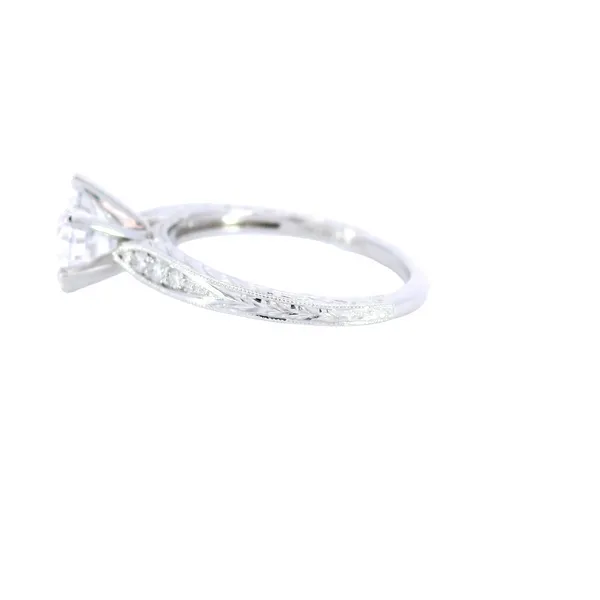 14K White Gold Unique Engagement Ring Setting Image 2 Carroll's Jewelers Fort Lauderdale, FL