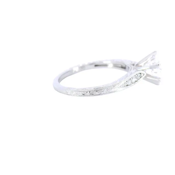 14K White Gold Unique Engagement Ring Setting Image 4 Carroll's Jewelers Fort Lauderdale, FL