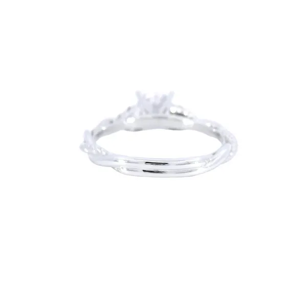 14K White Gold Diamond Twist Engagement Ring Image 3 Carroll's Jewelers Fort Lauderdale, FL