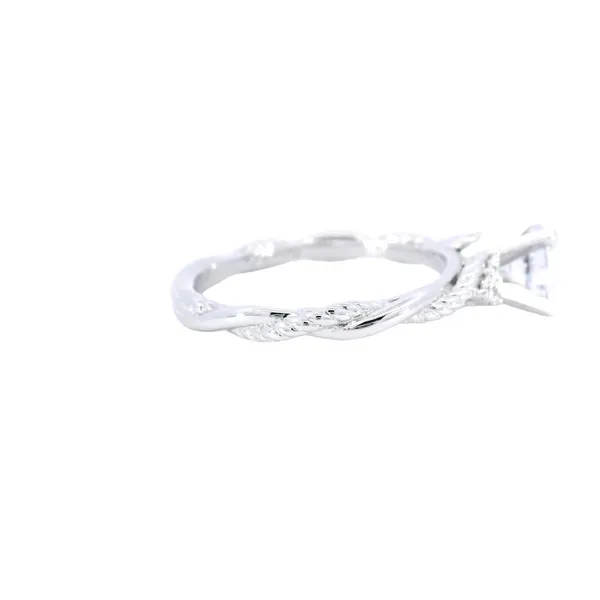 14K White Gold Diamond Twist Engagement Ring Image 4 Carroll's Jewelers Fort Lauderdale, FL