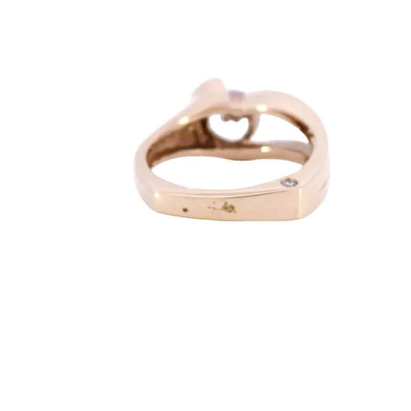 14K Rose Gold Contemporary Diamond Engagement Ring Setting Image 3 Carroll's Jewelers Fort Lauderdale, FL