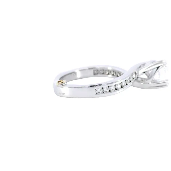 Glimmer 14K White Gold Designer Diamond Engagement Ring Image 4 Carroll's Jewelers Fort Lauderdale, FL