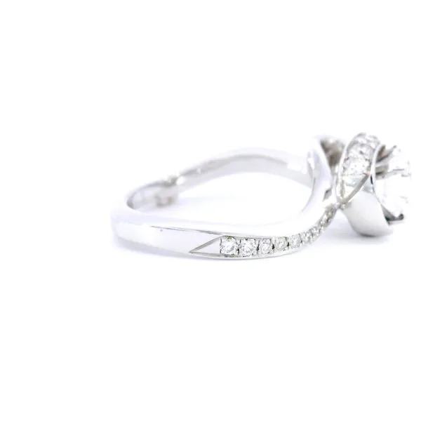 Wisp 14K White Gold Unique Diamond Engagement Ring Setting Image 4 Carroll's Jewelers Fort Lauderdale, FL