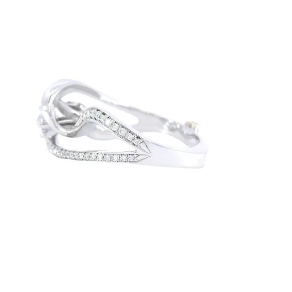 Loyalty 14K White Gold Crossover Diamond Engagement Ring Setting Image 2 Carroll's Jewelers Fort Lauderdale, FL