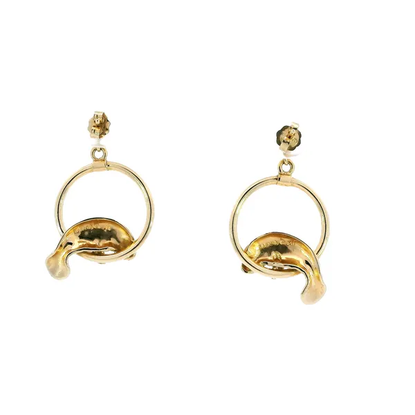 Gold Earrings Image 3 Carroll's Jewelers Fort Lauderdale, FL