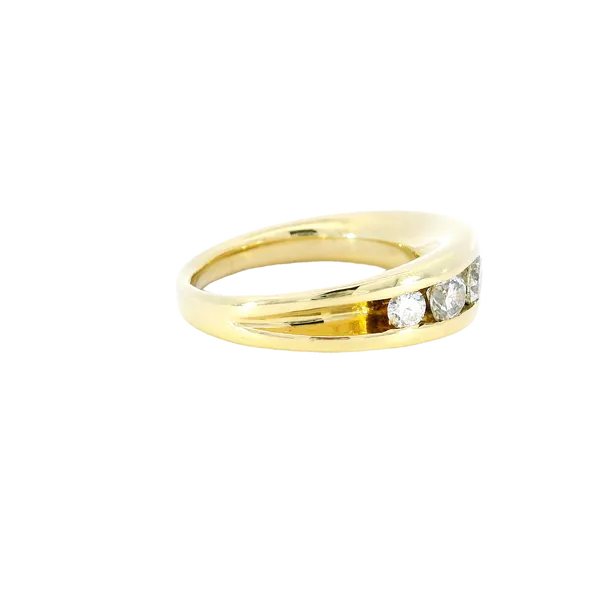 18K Yellow Gold Contemporary Diamond Ring Image 4 Carroll's Jewelers Fort Lauderdale, FL