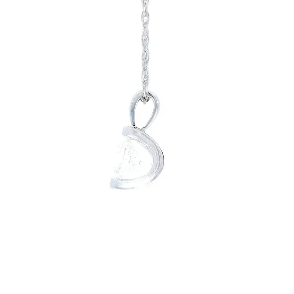 14K White Gold Diamond Pendant Image 2 Carroll's Jewelers Fort Lauderdale, FL