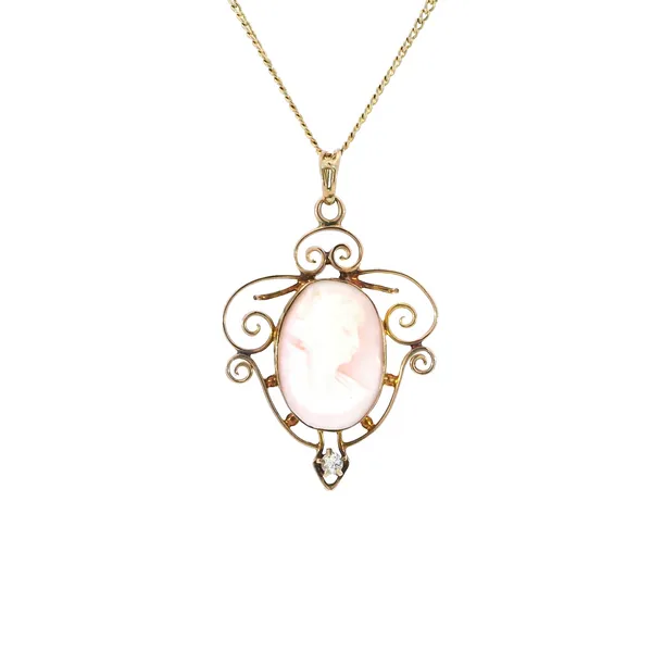 ESTATE GOLD LINK NECKLACE/PENDANT Carroll's Jewelers Fort Lauderdale, FL
