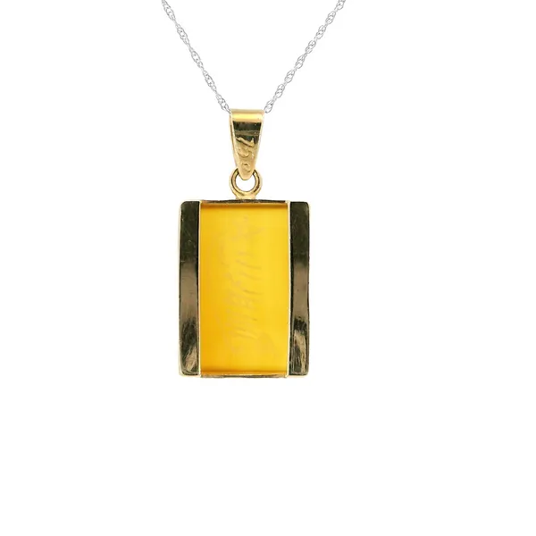 ESTATE GOLD LINK NECKLACE/PENDANT Image 3 Carroll's Jewelers Fort Lauderdale, FL