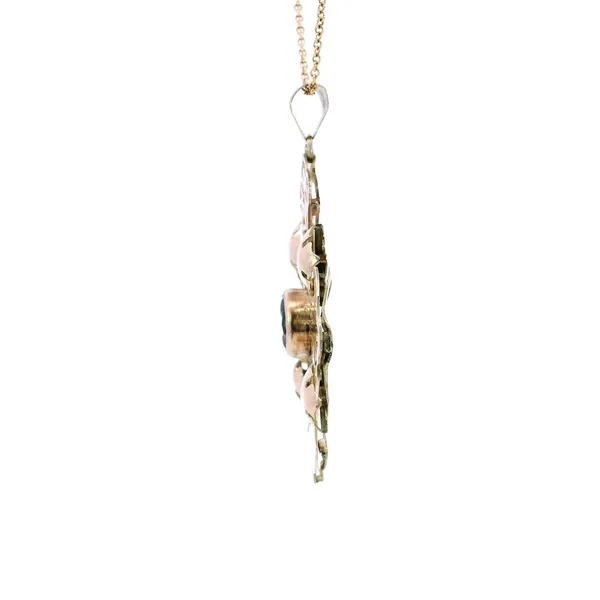 ESTATE GOLD LINK NECKLACE/PENDANT Image 3 Carroll's Jewelers Fort Lauderdale, FL