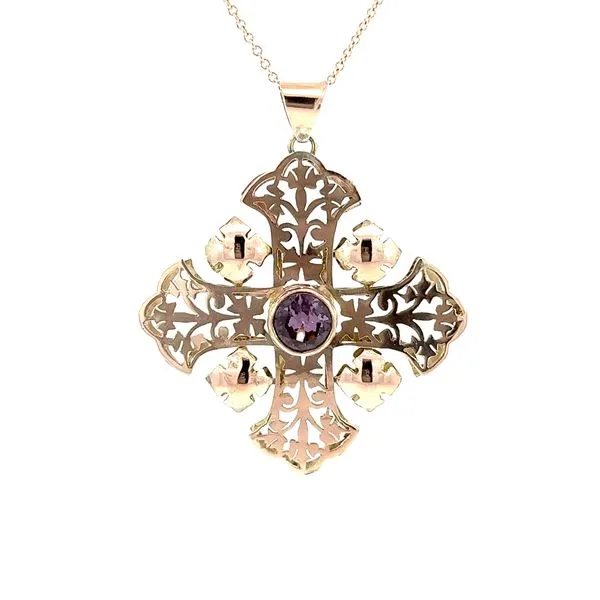 ESTATE GOLD LINK NECKLACE/PENDANT Carroll's Jewelers Fort Lauderdale, FL