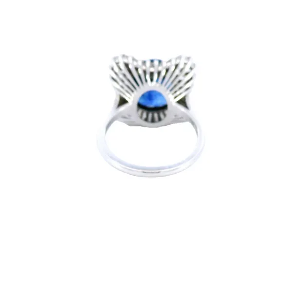Platinum Estate Sapphire Ballerina Ring Image 3 Carroll's Jewelers Fort Lauderdale, FL