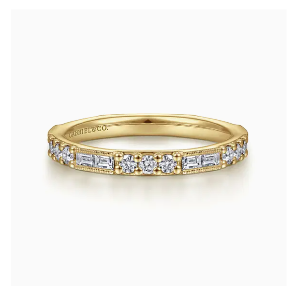 14K Yellow Gold Band Ring Caves Jewelry Midlothian, TX