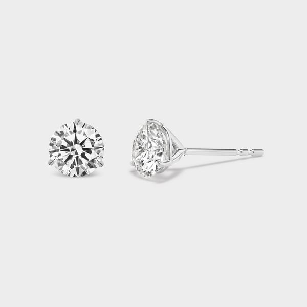 14K White Gold Stud Earrings Caves Jewelry Midlothian, TX