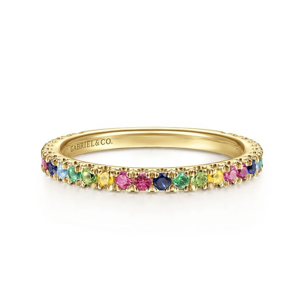 14K Yellow Gold Band Ring Caves Jewelry Midlothian, TX