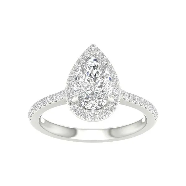 Halo Engagement Ring (Pear) Cellini Design Jewelers Orange, CT