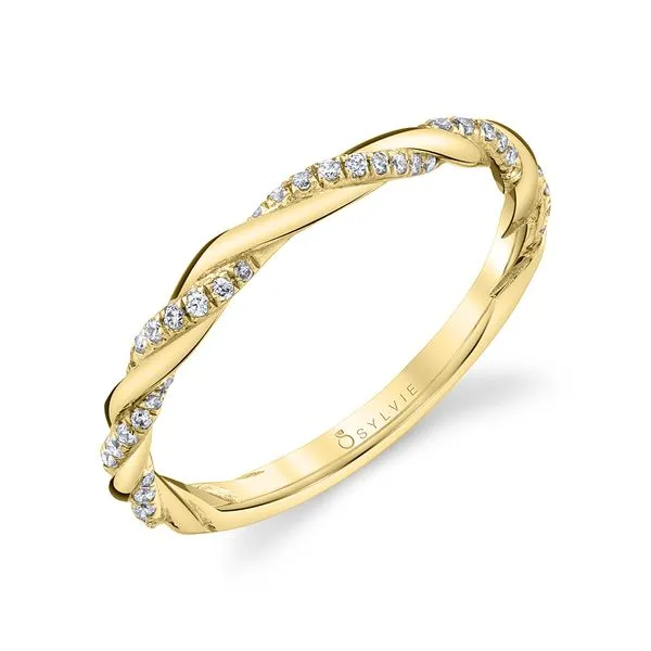 Spiral Diamond Wedding Band Cellini Design Jewelers Orange, CT