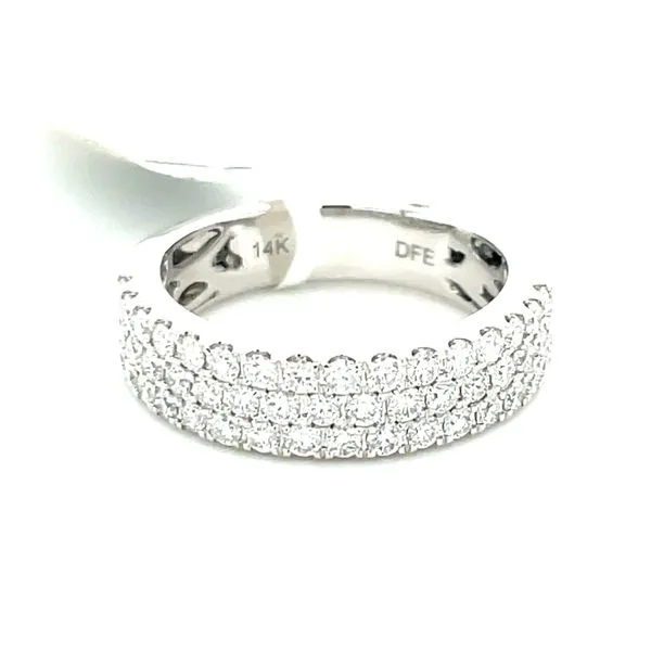 3 ROW DIAMOND WEDDING BAND Cellini Design Jewelers Orange, CT