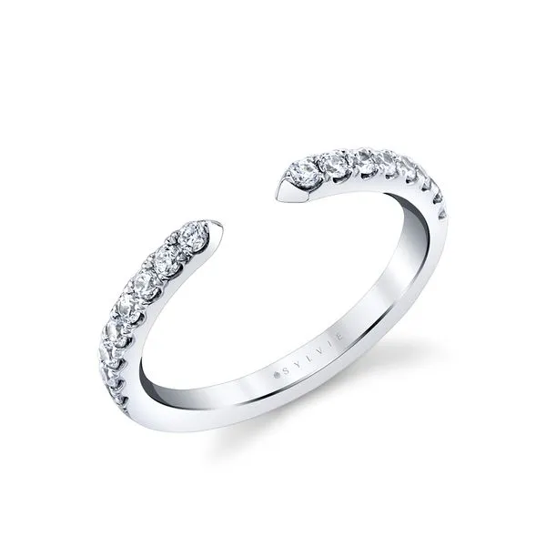 Classic Modern Open Wedding Band Cellini Design Jewelers Orange, CT