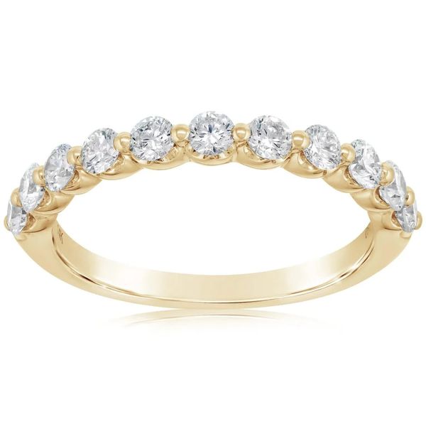 Lady's Yellow Gold Diamond Wedding Band Cellini Design Jewelers Orange, CT
