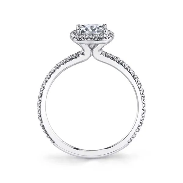 RADIANT CUT HALO ENGAGEMENT RING - VIVIAN Image 2 Cellini Design Jewelers Orange, CT