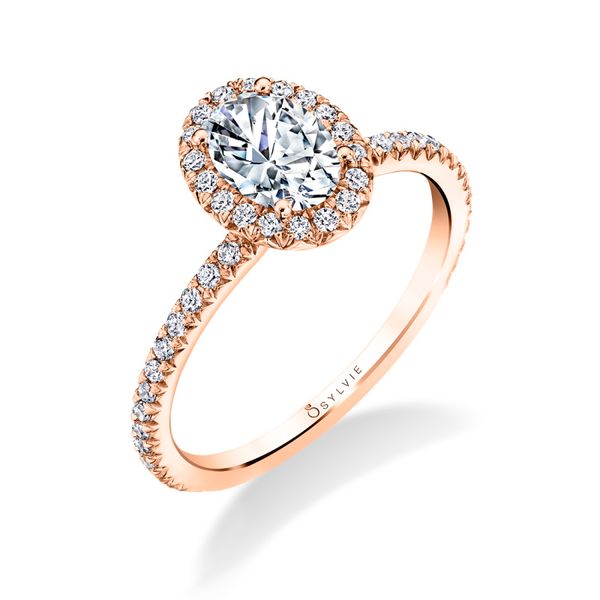 CLASSIC OVAL ENGAGEMENT RING WITH HALO - VIVIAN Image 2 Cellini Design Jewelers Orange, CT