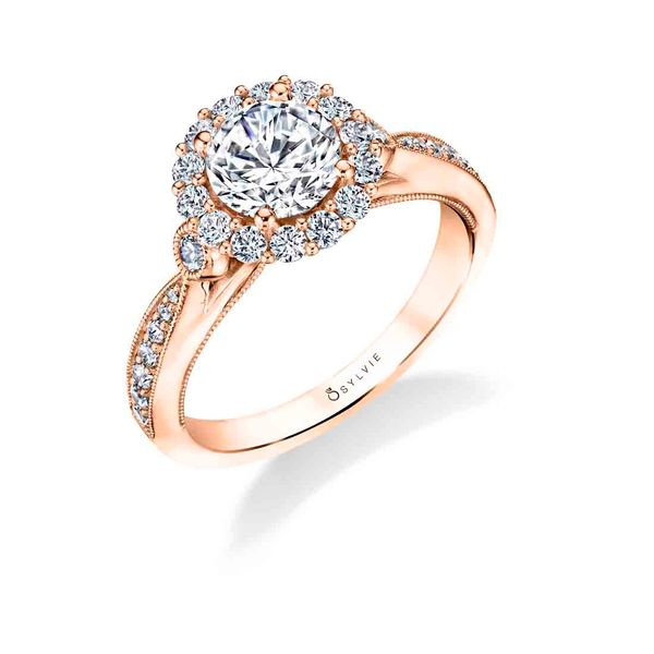 1 CARAT ROUND HALO Image 2 Cellini Design Jewelers Orange, CT