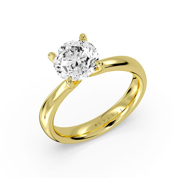 Tapered Solitaire Engagement Ring Cellini Design Jewelers Orange, CT