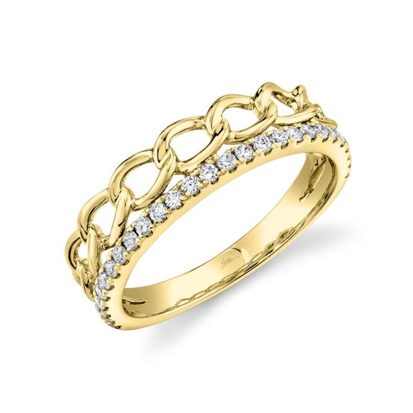 DIAMOND LINK RING Cellini Design Jewelers Orange, CT