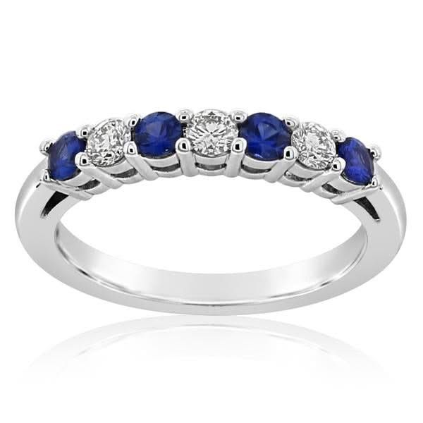 Sapphire & Diamond Band Cellini Design Jewelers Orange, CT