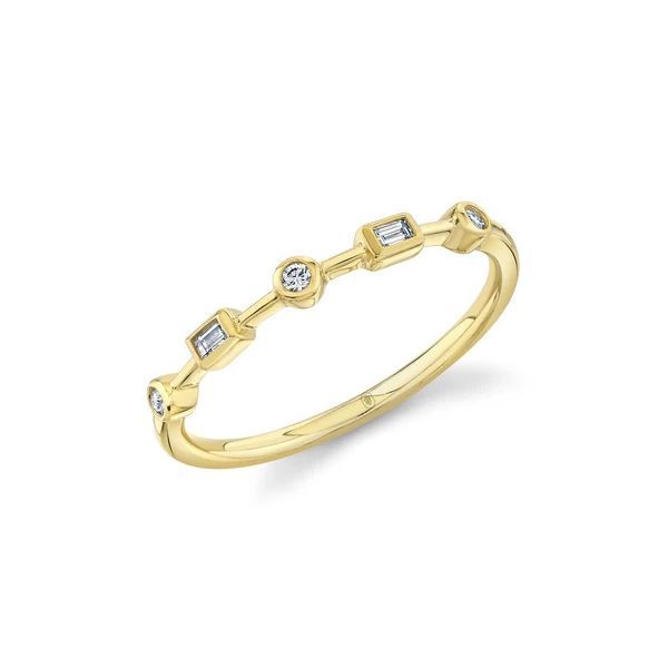 Diamond Baguette Bezel Band Cellini Design Jewelers Orange, CT
