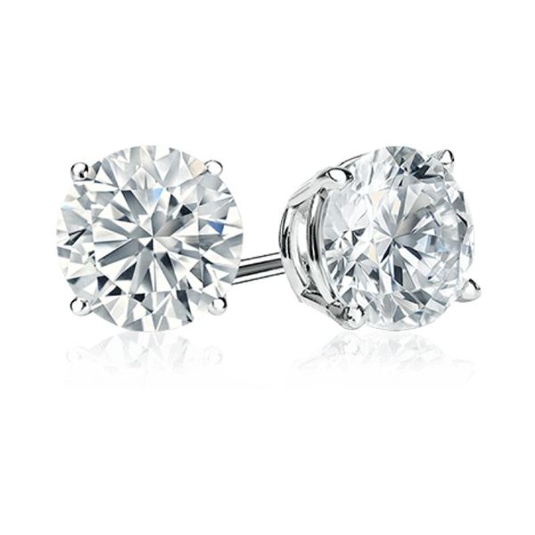 Diamond Stud Earrings Cellini Design Jewelers Orange, CT