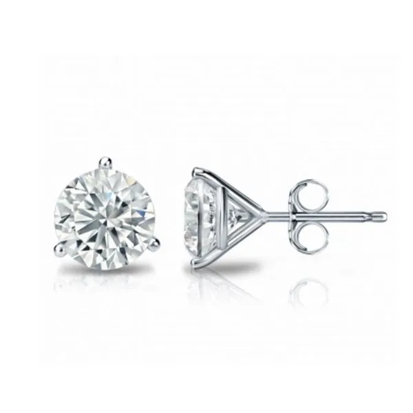 LG Diamond Studs Image 2 Cellini Design Jewelers Orange, CT