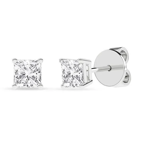 Sol Earring Studs (Princess) Cellini Design Jewelers Orange, CT