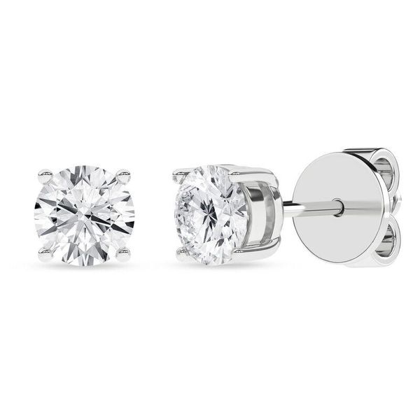 Solitaire Earrings Studs (Round) Cellini Design Jewelers Orange, CT