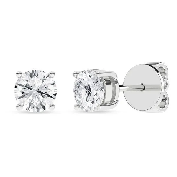 Solitaire Earrings Studs (Round) Cellini Design Jewelers Orange, CT