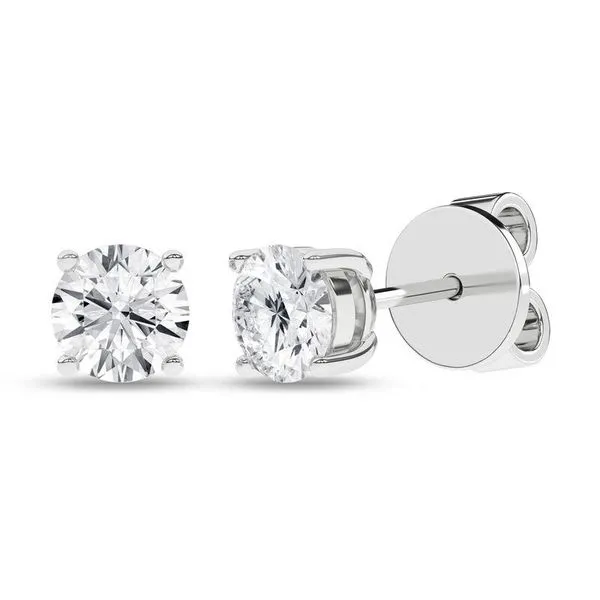 Solitaire Earrings Studs (Round) Cellini Design Jewelers Orange, CT