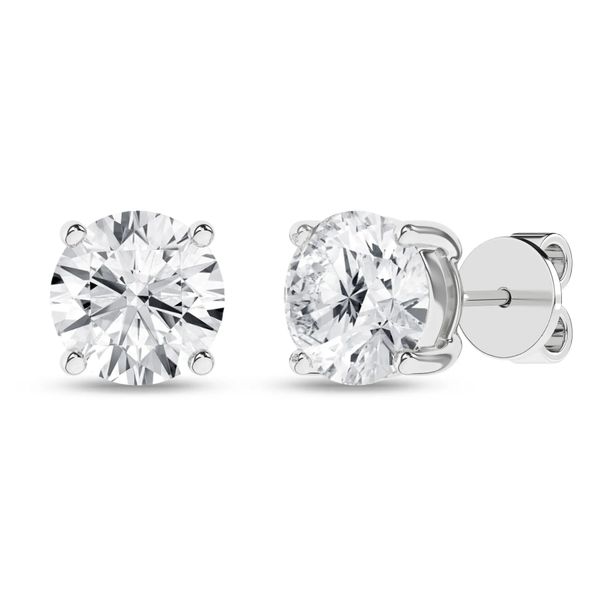 Solitaire StudLab  Earrings Cellini Design Jewelers Orange, CT