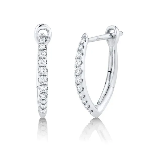 DIAMOND HOOP EARRING Cellini Design Jewelers Orange, CT