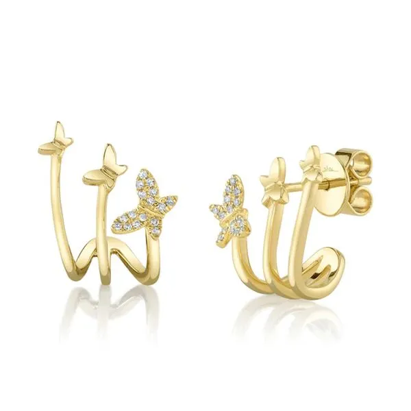 KATE DIAMOND BUTTERFLY EARRINGS Cellini Design Jewelers Orange, CT